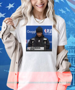 Sidetalkshop Jalen Brunson Press Conference Shirt