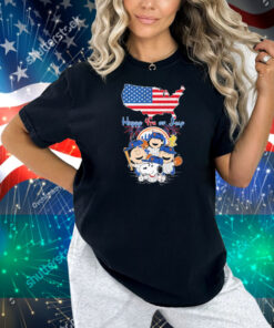 Snoopy And Friends The Peanuts New York Yankees Happy 4th Of July USA Map Shirt