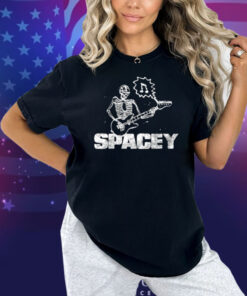 Spacey Skull Green Shirt