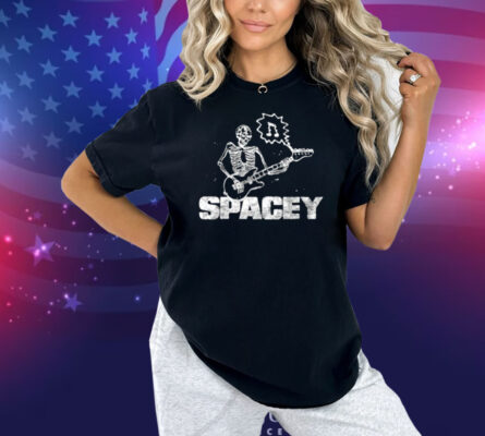 Spacey Skull Green Shirt