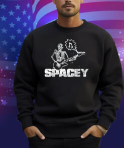 Spacey Skull Green Shirt