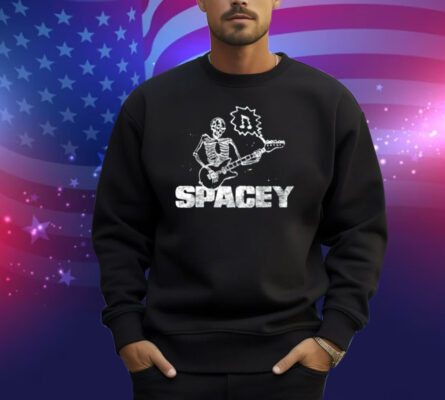 Spacey Skull Green Shirt
