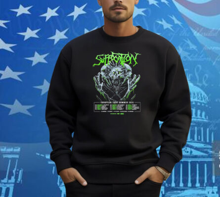 Suffocation European Tour Summer 2025 Start In Saint Maurice FR On August 3 2025 Shirt