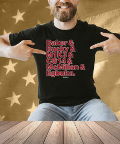 Tampa Bay Football Baker & Bucky & M1K3 & CG14 & McMillan & Egbuka Shirt