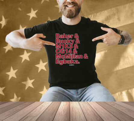 Tampa Bay Football Baker & Bucky & M1K3 & CG14 & McMillan & Egbuka Shirt