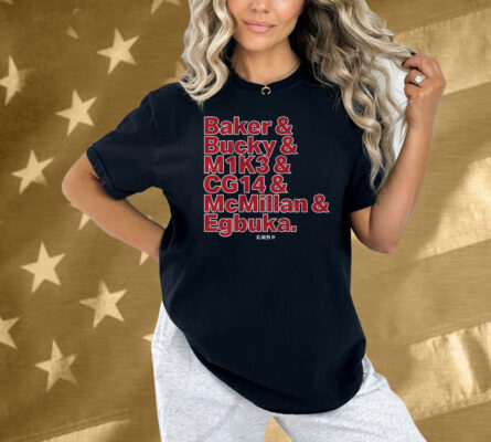 Tampa Bay Football Baker & Bucky & M1K3 & CG14 & McMillan & Egbuka Shirt