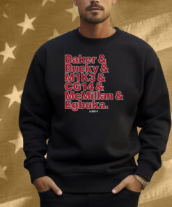 Tampa Bay Football Baker & Bucky & M1K3 & CG14 & McMillan & Egbuka Shirt