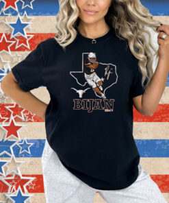 Texas Football Bijan Robinson State Outline Shirt