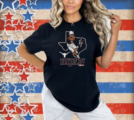 Texas Football Bijan Robinson State Outline Shirt