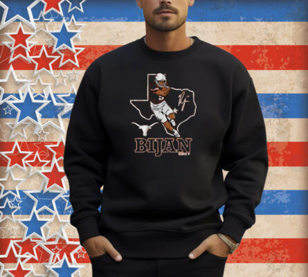 Texas Football Bijan Robinson State Outline Shirt