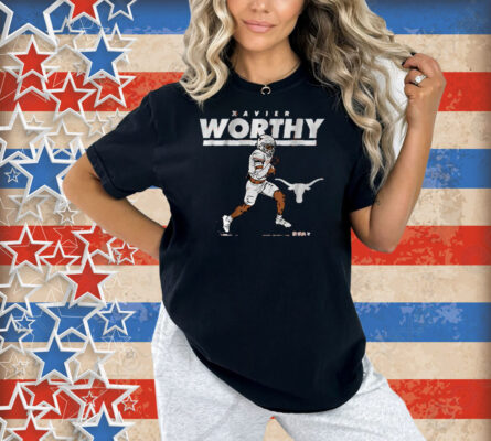 Texas Football Xavier Worthy Superstar Pose Shirt