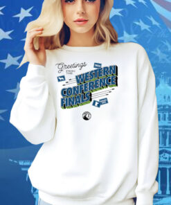 Timberwolves Greetings From The 2025 Western Conference Finals Shirt