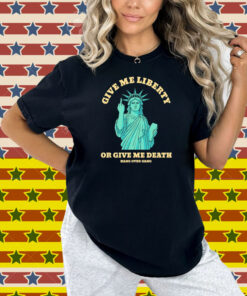 Tom Macdonald Give Me Liberty Or Give Me Death Statue Middle Finger Hang Over Gang Shirt