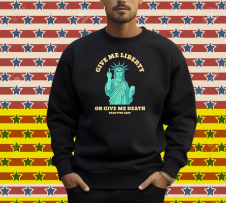 Tom Macdonald Give Me Liberty Or Give Me Death Statue Middle Finger Hang Over Gang Shirt