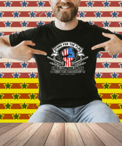 Tom Macdonald Stand For The Flag Kneel For The Cross Fight For Tomorrow Hang Over Gang American Flag Skeleton Shirt