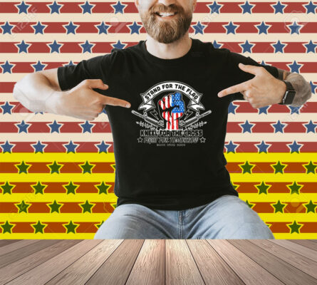 Tom Macdonald Stand For The Flag Kneel For The Cross Fight For Tomorrow Hang Over Gang American Flag Skeleton Shirt