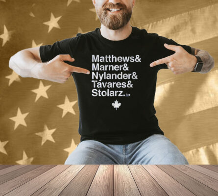 Toronto Hockey Matthews & Marner & Nylander & Tavares & Stolarz Shirt