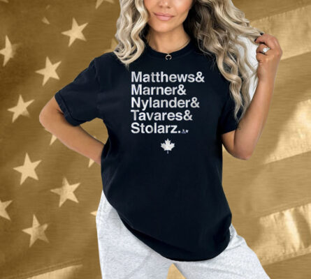 Toronto Hockey Matthews & Marner & Nylander & Tavares & Stolarz Shirt