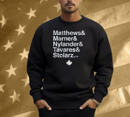 Toronto Hockey Matthews & Marner & Nylander & Tavares & Stolarz Shirt