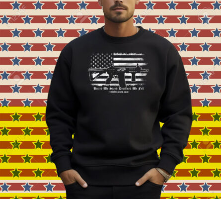 United We Stand Disarmed We Fall American Flag Shirt