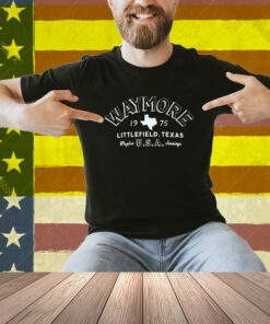 Waylon Jennings Littlefield Texas Waymore USA 1975 Shirt