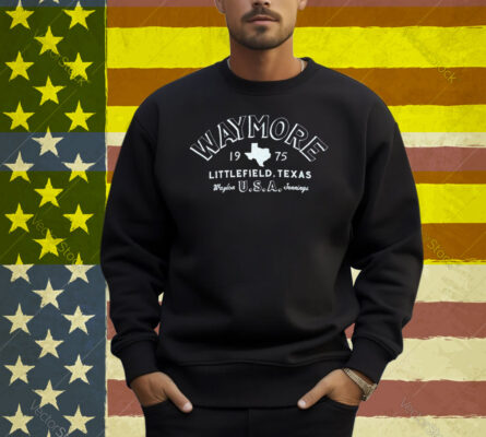 Waylon Jennings Littlefield Texas Waymore USA 1975 Shirt