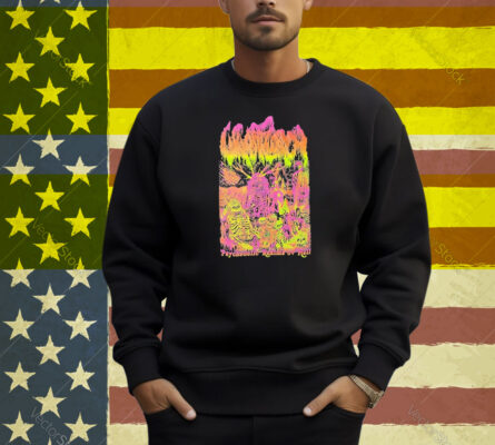 Wharflurch Psychedelic Realms Ov Hell Skeleton Shirt