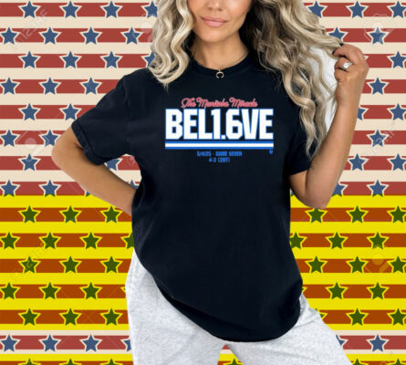 Winnipeg Jets The Manitoba Miracle Believe In 1.6 Seconds Left 54 Game Seven 4 3 20T Shirt