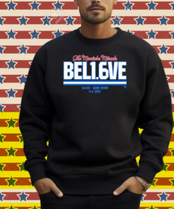 Winnipeg Jets The Manitoba Miracle Believe In 1.6 Seconds Left 54 Game Seven 4 3 20T Shirt