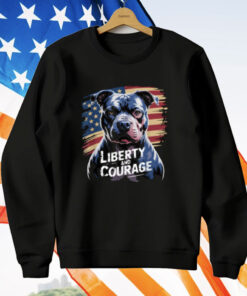 American Pitbull Terrier USA Flag Patriotic 4th of July Dog T-Shirt