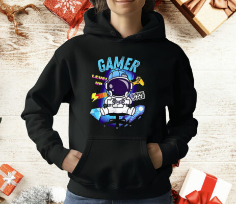 Astronaut Gamer level Up Game Over T-Shirt