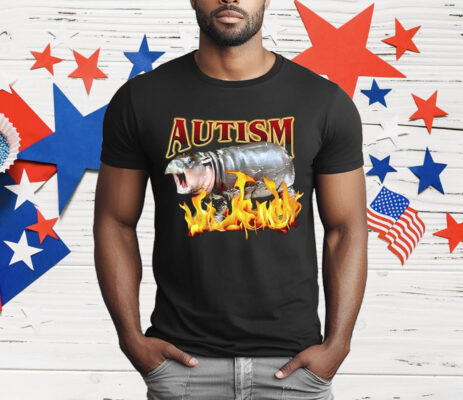 Autism Moo Deng Fire T-Shirt