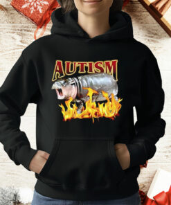 Autism Moo Deng Fire T-Shirt