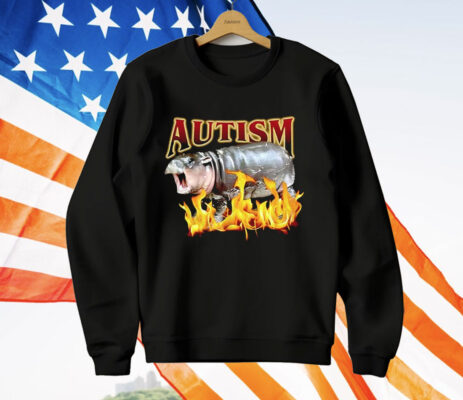 Autism Moo Deng Fire T-Shirt