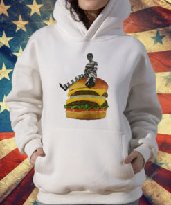 Burger Break Stripes On A Stack T-Shirt