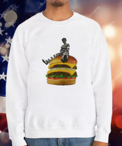 Burger Break Stripes On A Stack T-Shirt