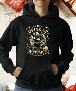 Cat Drink Up A Witches T-Shirt