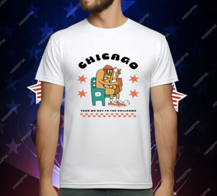 Chicago Hot Dog Mascot Take Me Out To The Ballgame Premium Youth T-Shirt