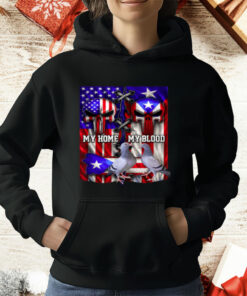 Cuban Americans My Home My Blood Racing Pigeons T-Shirt