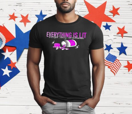 Everything is lit except y Serotonin T-Shirt