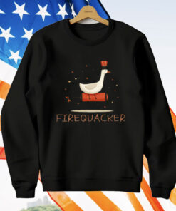 FireQuacker Goose on Firework T-Shirt