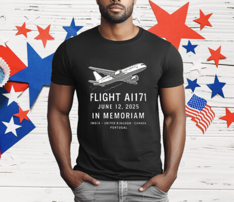 Flight AI171 in memorial plane crash june 12 2025 T-Shirt