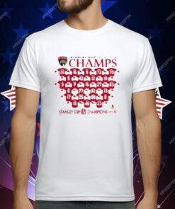 Florida Panthers 2025 Stanley Cup Champions Jersey Roster T-Shirt