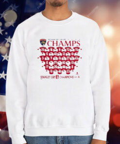 Florida Panthers 2025 Stanley Cup Champions Jersey Roster T-Shirt