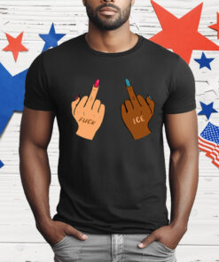 Fuck Ice Middle Fingers Protect Immigrants Anti T-Shirt