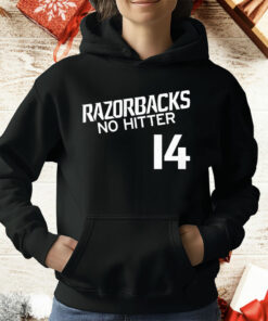 Gage Wood Arkansas Razorbacks 2025 NCAA Baseball Men’s College World Series No-Hitter T-Shirt
