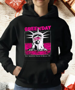 Green Day Blindfolded Lady Liberty The American Dream Is Killing Me T-Shirt
