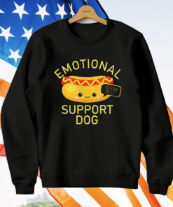 Hot Dog Emotional Support Dog You Can Do It T-Shirt