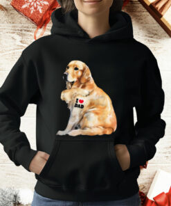 I Love Dad – Patriotic Golden Retriever Canine Dog T-Shirt