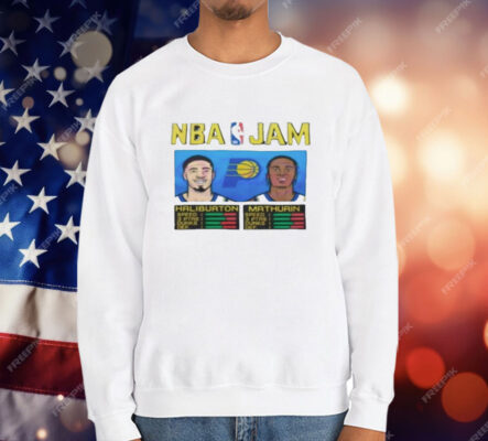 Indiana Pacers Nba Jam Haliburton And Mathurin T-Shirt